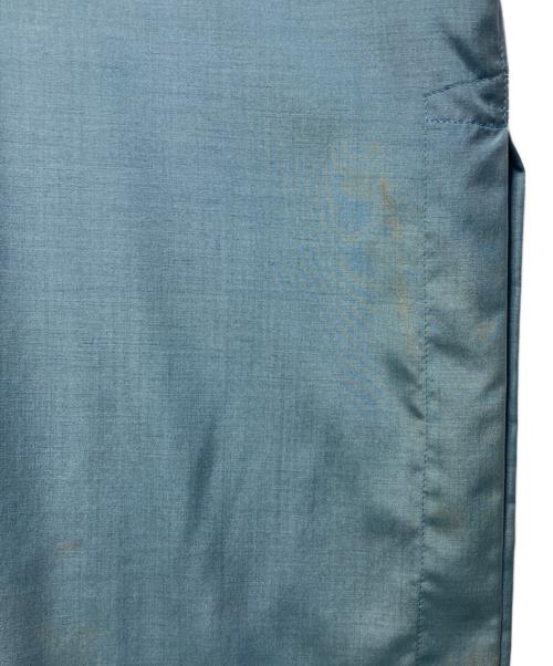 ISSEY MIYAKE（イッセイミヤケ）ISSEY MIYAKE (イッセイミヤケ) シルクウールシャツ ブルー サイズ:Sの古着・服飾アイテム