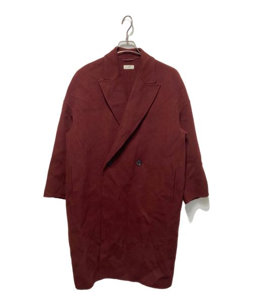 TOMORROWLAND .B（トゥモローランド ビー）TOMORROWLAND .B (トゥモローランド ビー) リバーウール ロングコート ブラウン サイズ:34の古着・服飾アイテム