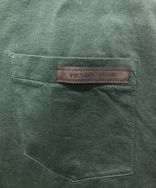 PRADA（プラダ）PRADA (プラダ) ポケットTシャツ オリーブ サイズ:XXLの古着・服飾アイテム