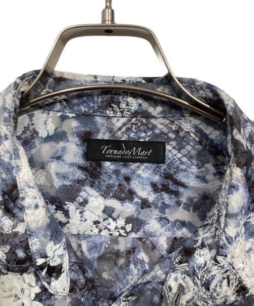 TORNADO MART（トルネードマート）TORNADO MART (トルネードマート) 総柄シャツ ブルー サイズ:LLの古着・服飾アイテム