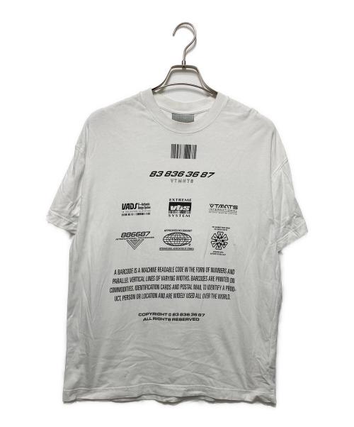 VTMNTS（ブイティーエムエヌティーエス）VTMNTS (ブイティーエムエヌティーエス) Tシャツ ホワイト サイズ:Mの古着・服飾アイテム