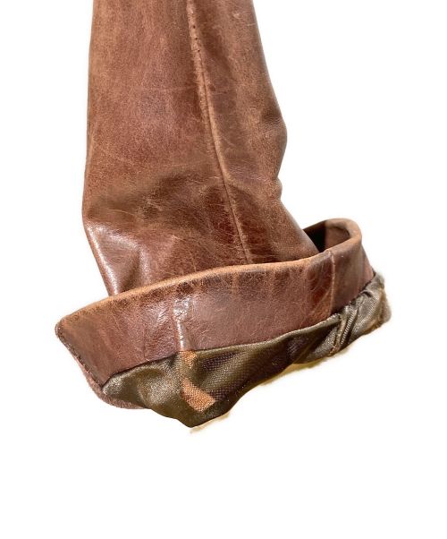 Maison Margiela（メゾンマルジェラ）Maison Margiela (メゾンマルジェラ) ハノ字 レザージャケット ブラウン サイズ:46の古着・服飾アイテム
