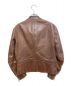 Maison Margiela (メゾンマルジェラ) ハノ字 レザージャケット ブラウン サイズ:46：168000円