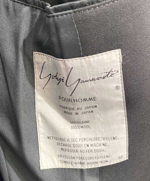 Yohji Yamamoto pour homme（ヨウジヤマモト プールオム）Yohji Yamamoto pour homme (ヨウジヤマモト プールオム) 87AW ロングテーラードジャケット ブラック サイズ:Mの古着・服飾アイテム