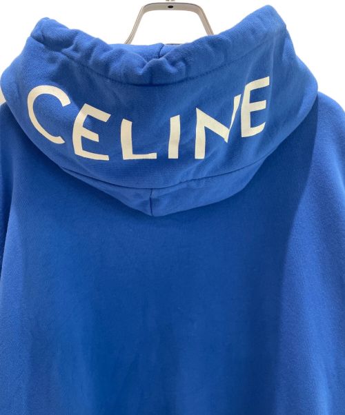 CELINE（セリーヌ）CELINE (セリーヌ) プリント ルーズ スウェット ブルー サイズ:XLの古着・服飾アイテム