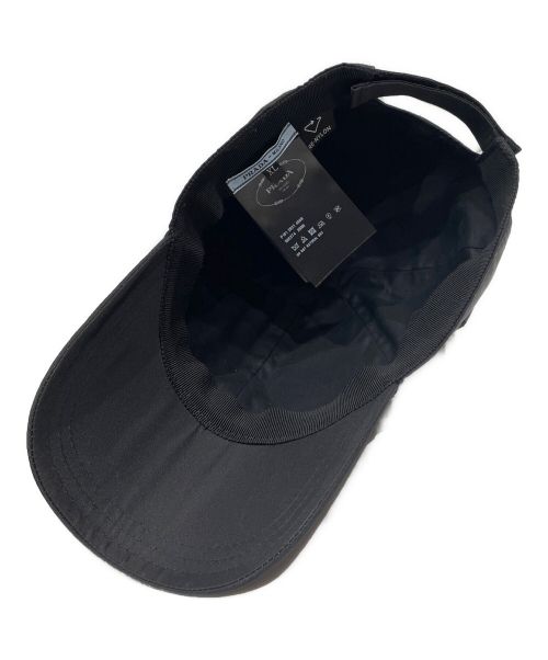 PRADA（プラダ）PRADA (プラダ) Re-Nylon ベースボールキャップ ブラック サイズ:XLの古着・服飾アイテム
