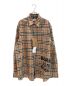 BURBERRY（バーバリー）の古着「Logo Print Check Shirt」｜ベージュ