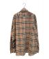 BURBERRY (バーバリー) Logo Print Check Shirt ベージュ サイズ:XL 未使用品：54800円