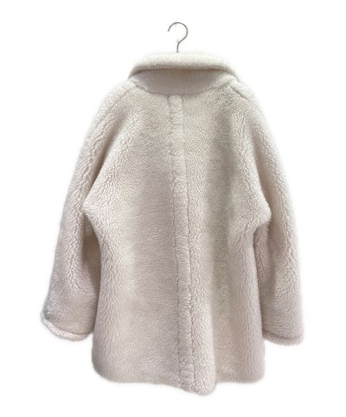 MaxMara（マックスマーラ）MaxMara (マックスマーラ) ダブルブレストテディベアコート アイボリー サイズ:38の古着・服飾アイテム