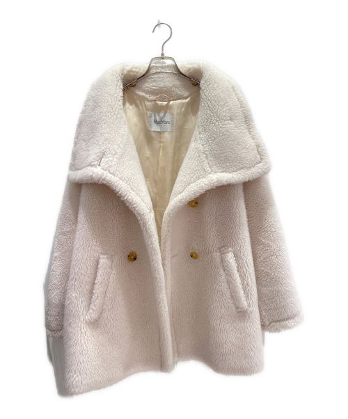MaxMara（マックスマーラ）MaxMara (マックスマーラ) ダブルブレストテディベアコート アイボリー サイズ:38の古着・服飾アイテム