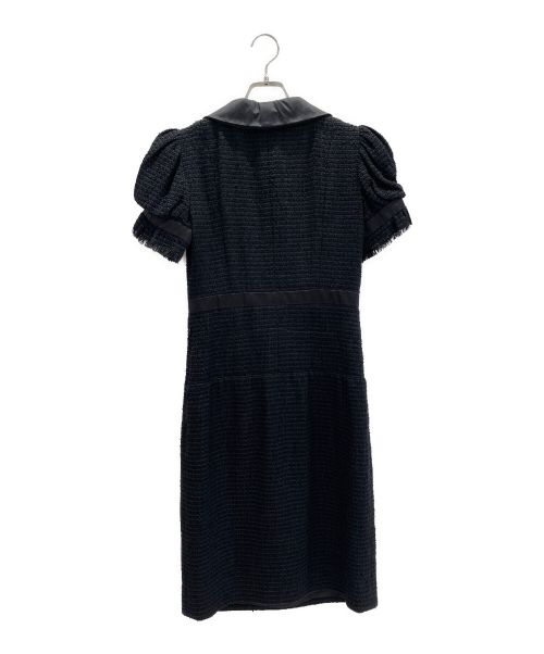 CHANEL（シャネル）CHANEL (シャネル) ツイードワンピース ブラック サイズ:38の古着・服飾アイテム