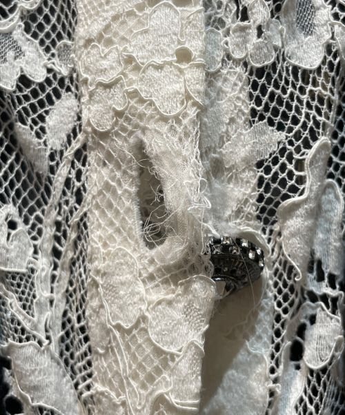 CHANEL（シャネル）CHANEL (シャネル) ツイードレースワンピース ネイビー サイズ:36の古着・服飾アイテム