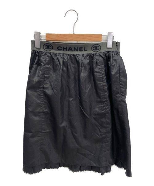 CHANEL（シャネル）CHANEL (シャネル) リブスカート ブラック サイズ:38の古着・服飾アイテム