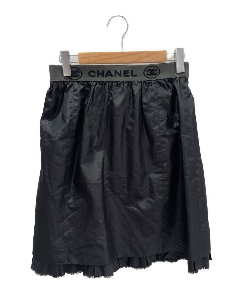 CHANEL（シャネル）CHANEL (シャネル) リブスカート ブラック サイズ:38の古着・服飾アイテム