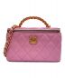 CHANEL（シャネル）の古着「マトラッセロゴハンンドルバニティバッグ」｜ピンク