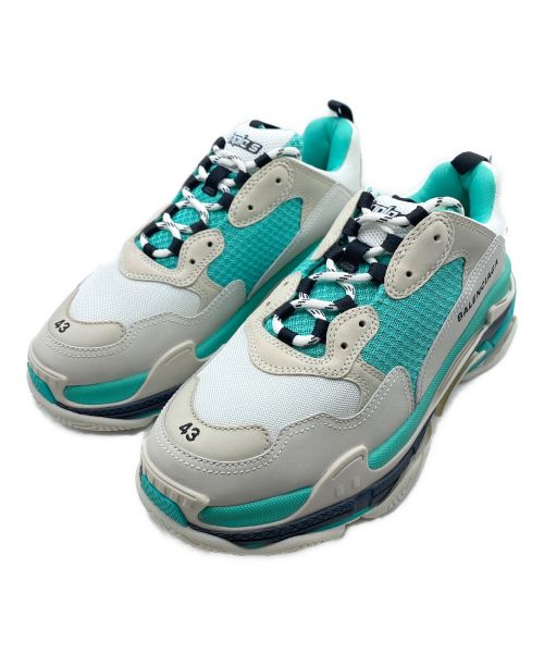 BALENCIAGA（バレンシアガ）BALENCIAGA (バレンシアガ) TRIPLE S SNEAKER ホワイト×グリーン サイズ:28.5cm （US10） / 43 未使用品の古着・服飾アイテム