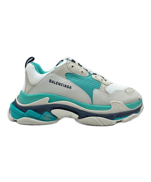 BALENCIAGA（バレンシアガ）BALENCIAGA (バレンシアガ) TRIPLE S SNEAKER ホワイト×グリーン サイズ:28.5cm （US10） / 43 未使用品の古着・服飾アイテム