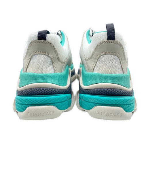 BALENCIAGA（バレンシアガ）BALENCIAGA (バレンシアガ) TRIPLE S SNEAKER ホワイト×グリーン サイズ:28.5cm （US10） / 43 未使用品の古着・服飾アイテム