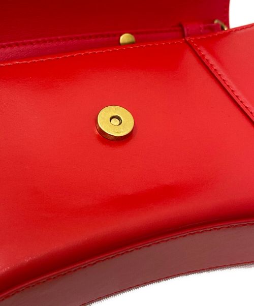 BALENCIAGA（バレンシアガ）BALENCIAGA (バレンシアガ) HOURGLASSショルダーバッグ レッドの古着・服飾アイテム