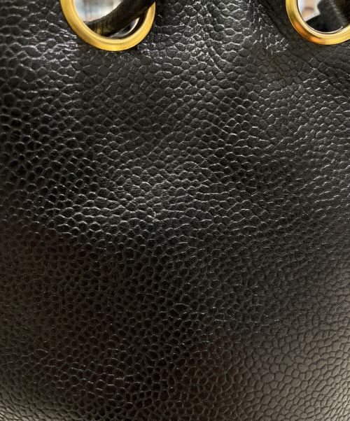 CHANEL（シャネル）CHANEL (シャネル) 巾着型トリプルココマークバケットバッグ ブラックの古着・服飾アイテム