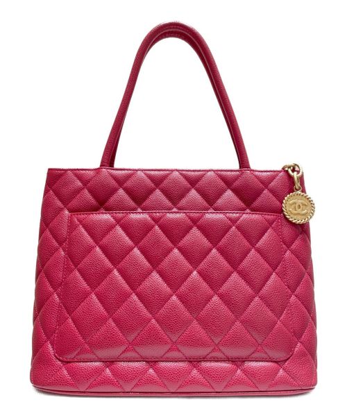 CHANEL（シャネル）CHANEL (シャネル) ココマークロゴ復刻トートバッグ ローズピンク サイズ:30の古着・服飾アイテム