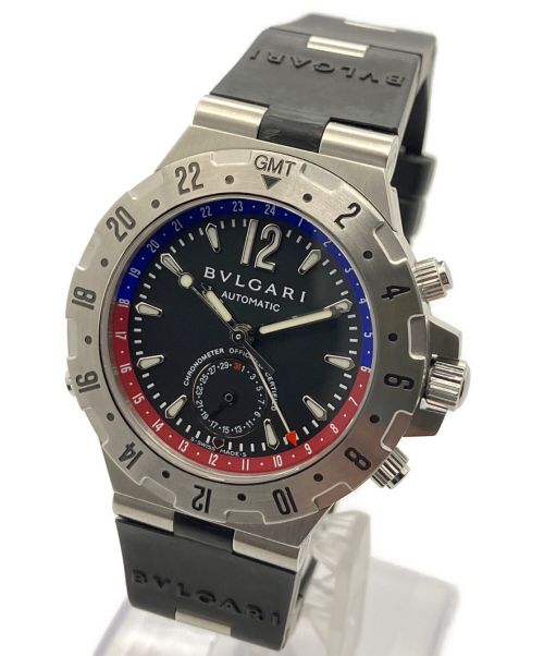 BVLGARI（ブルガリ）BVLGARI (ブルガリ) ディアゴノ プロフェッショナル GMT ブラックの古着・服飾アイテム
