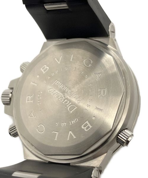 BVLGARI（ブルガリ）BVLGARI (ブルガリ) ディアゴノ プロフェッショナル GMT ブラックの古着・服飾アイテム