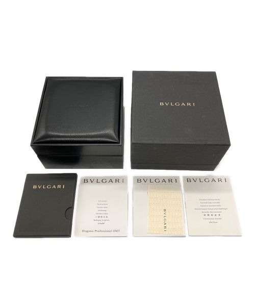 BVLGARI（ブルガリ）BVLGARI (ブルガリ) ディアゴノ プロフェッショナル GMT ブラックの古着・服飾アイテム