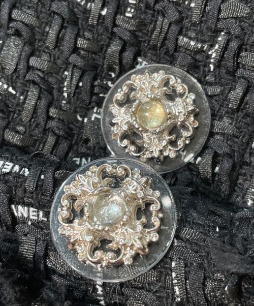 CHANEL（シャネル）CHANEL (シャネル) ツイードジャケット ブラック サイズ:36の古着・服飾アイテム