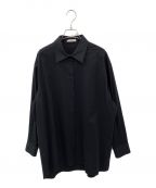 THE ROWザ ロウ）の古着「Luka Oversized Cotton-blend Twill Shirt」｜ブラック