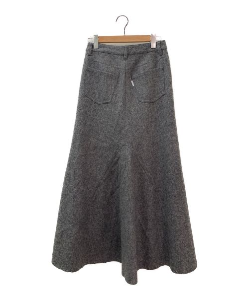 MADISON BLUE（マディソンブルー）MADISON BLUE (マディソンブルー) 5POCKET LONG SK REMAKE グレー サイズ:1の古着・服飾アイテム