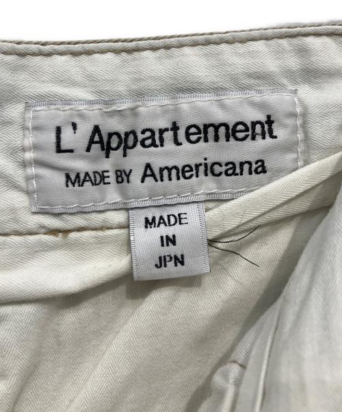 L'Appartement MADE BY Americana（アパルトモン アメリカーナ）L'Appartement MADE BY Americana (アパルトモン アメリカーナ) チノパン ベージュ サイズ:36の古着・服飾アイテム