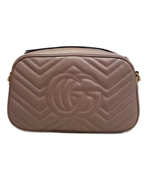 GUCCI（グッチ）GUCCI (グッチ) GGマーモント キルティングショルダーバッグ ピンクの古着・服飾アイテム