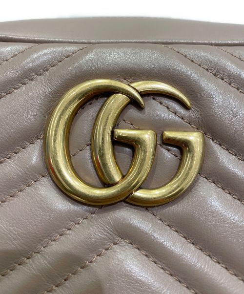GUCCI（グッチ）GUCCI (グッチ) GGマーモント キルティングショルダーバッグ ピンクの古着・服飾アイテム