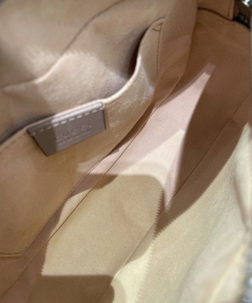 GUCCI（グッチ）GUCCI (グッチ) GGマーモント キルティングショルダーバッグ ピンクの古着・服飾アイテム
