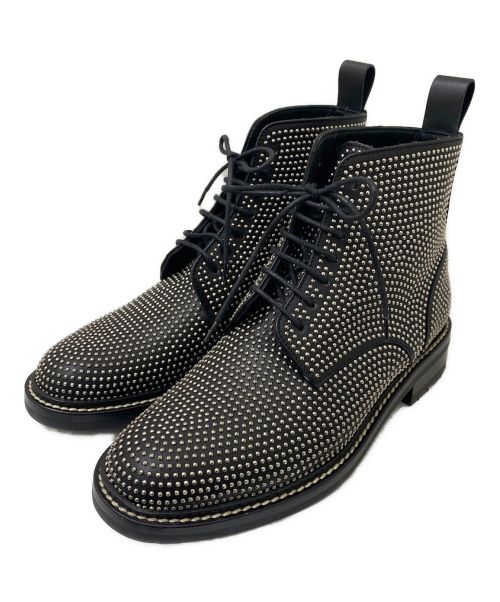 Saint Laurent Paris（サンローランパリ）Saint Laurent Paris (サンローランパリ) スタッズブーツ ブラック サイズ:38の古着・服飾アイテム
