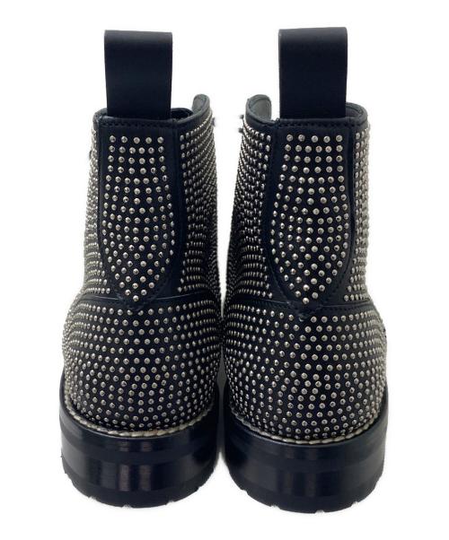 Saint Laurent Paris（サンローランパリ）Saint Laurent Paris (サンローランパリ) スタッズブーツ ブラック サイズ:38の古着・服飾アイテム