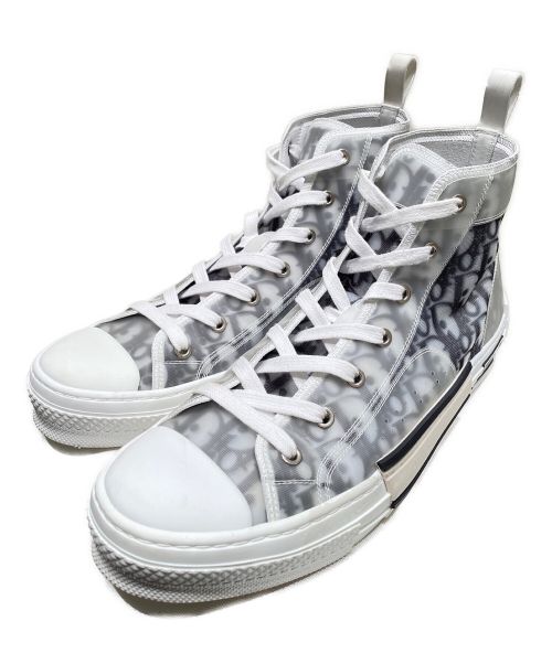 Christian Dior（クリスチャン ディオール）Christian Dior (クリスチャン ディオール) B23 ハイトップスニーカー ホワイト×ブラック サイズ:43の古着・服飾アイテム
