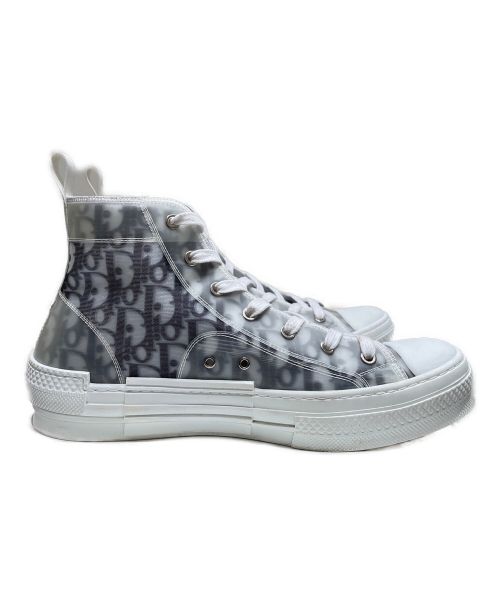 Christian Dior（クリスチャン ディオール）Christian Dior (クリスチャン ディオール) B23 ハイトップスニーカー ホワイト×ブラック サイズ:43の古着・服飾アイテム