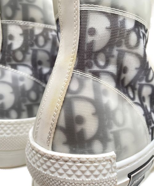 Christian Dior（クリスチャン ディオール）Christian Dior (クリスチャン ディオール) B23 ハイトップスニーカー ホワイト×ブラック サイズ:43の古着・服飾アイテム