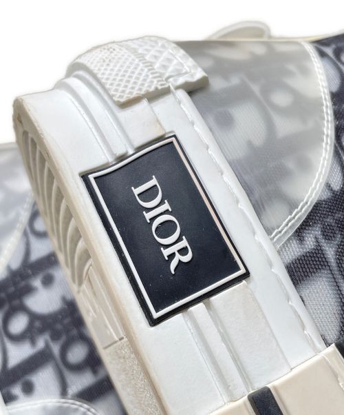 Christian Dior（クリスチャン ディオール）Christian Dior (クリスチャン ディオール) B23 ハイトップスニーカー ホワイト×ブラック サイズ:43の古着・服飾アイテム