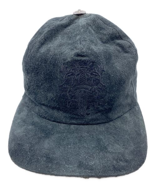 CHROME HEARTS（クロムハーツ）CHROME HEARTS (クロムハーツ) スウェードキャップ ブラック サイズ:-の古着・服飾アイテム