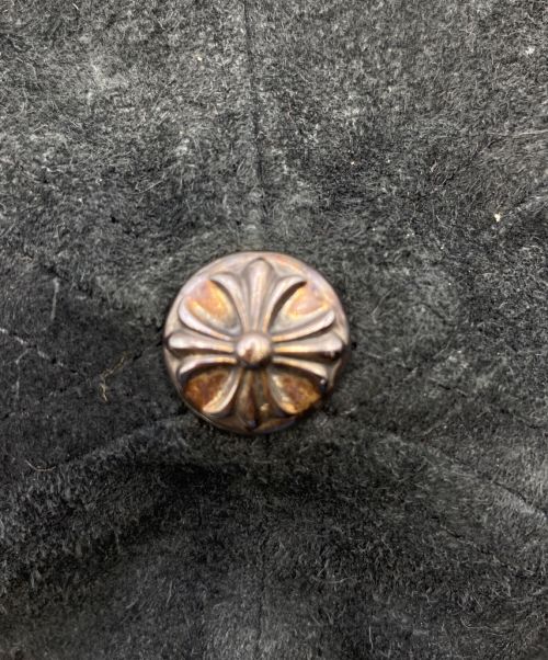 CHROME HEARTS（クロムハーツ）CHROME HEARTS (クロムハーツ) スウェードキャップ ブラック サイズ:-の古着・服飾アイテム