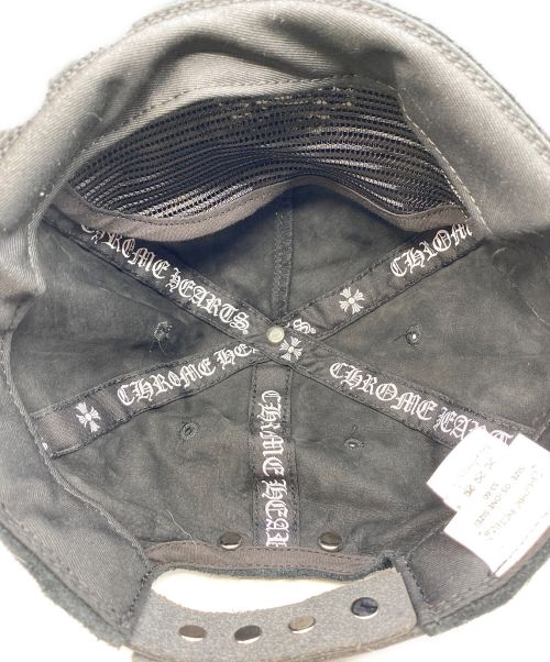 CHROME HEARTS（クロムハーツ）CHROME HEARTS (クロムハーツ) スウェードキャップ ブラック サイズ:-の古着・服飾アイテム
