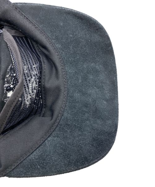 CHROME HEARTS（クロムハーツ）CHROME HEARTS (クロムハーツ) スウェードキャップ ブラック サイズ:-の古着・服飾アイテム