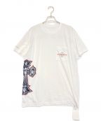 CHROME HEARTS×Guns N' Rosesクロムハーツ×ガンズアンドローゼズ）の古着「クロスパッチ ポケットTシャツ」｜ホワイト