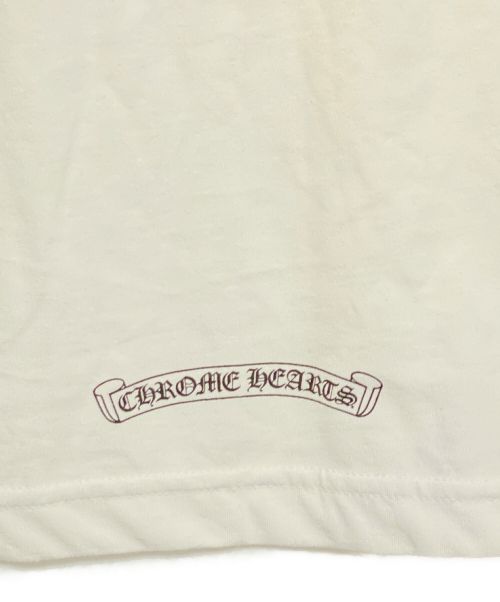CHROME HEARTS（クロムハーツ）CHROME HEARTS (クロムハーツ) Guns N' Roses (ガンズアンドローゼズ) クロスパッチ ポケットTシャツ ホワイト サイズ:L 未使用品の古着・服飾アイテム
