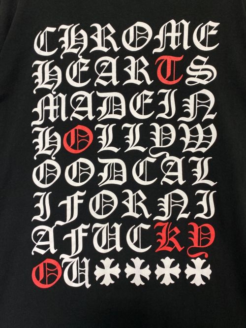 CHROME HEARTS（クロムハーツ）CHROME HEARTS (クロムハーツ) Made In Hollywood T-shirt ブラック サイズ:Lの古着・服飾アイテム