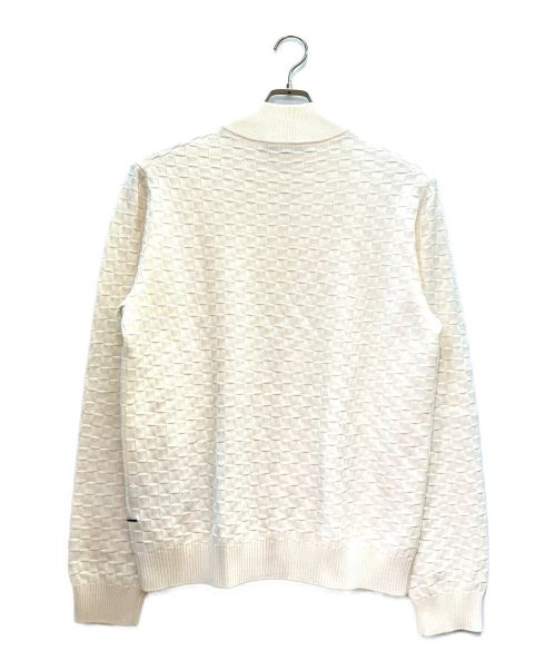 LOUIS VUITTON（ルイ ヴィトン）LOUIS VUITTON (ルイ ヴィトン) ダミエジップニットカーディガン ホワイト サイズ:Lの古着・服飾アイテム