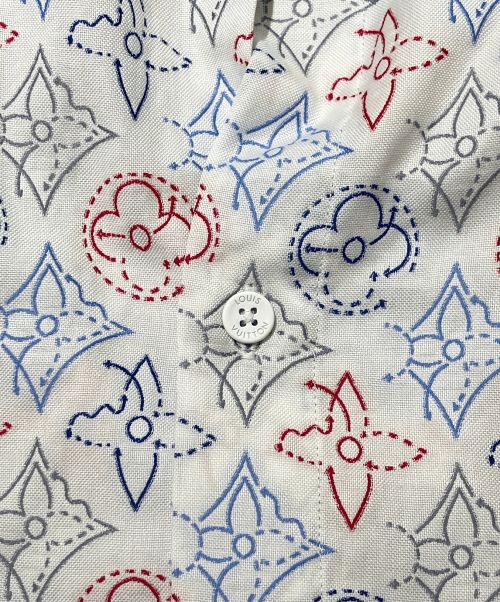 LOUIS VUITTON（ルイ ヴィトン）LOUIS VUITTON (ルイ ヴィトン) モノグラム シグネチャー半袖シャツ ホワイト サイズ:Mの古着・服飾アイテム